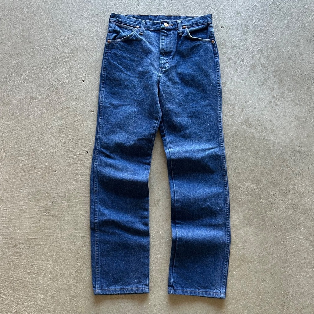 Vintage Wrangler‎ Jeans Size 31x32 Blue Indigo Denim Cowboy Cut Slim Fit 936PWD